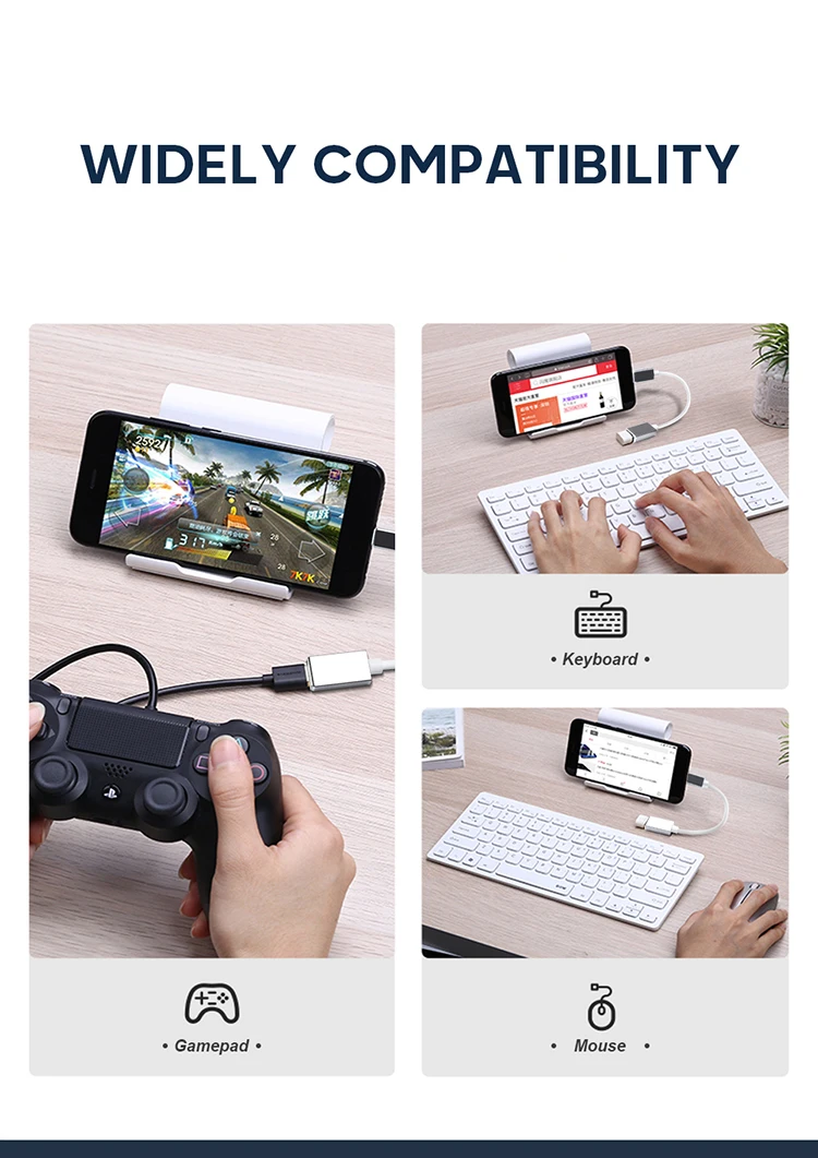 Wholesale Type-c to USB Adapter Cable 3.0 USB C OTG Cable