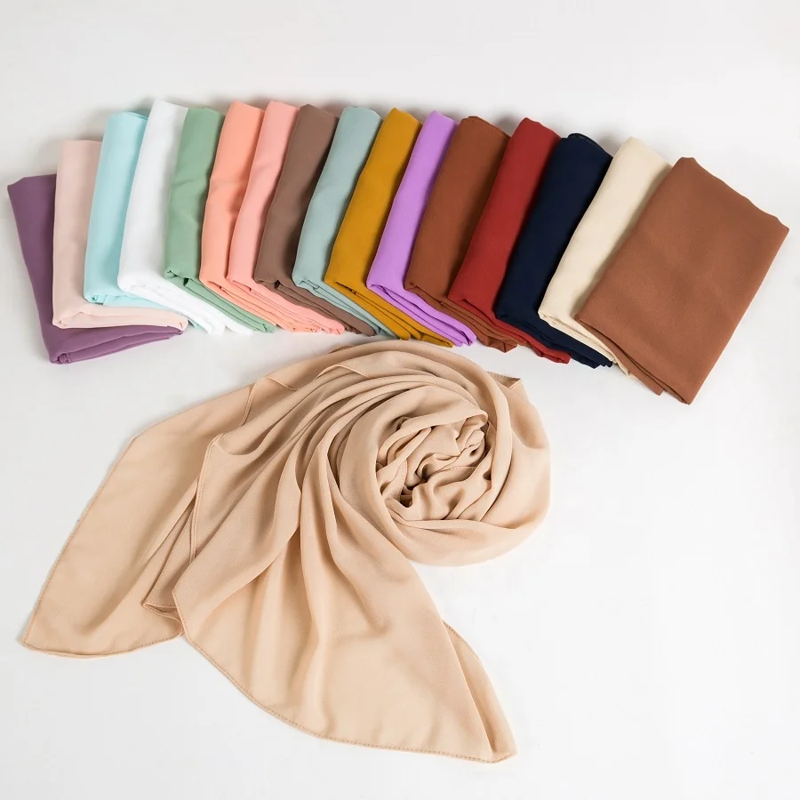 

chiffon hijab carf,5 Pieces, 103 colors in stock
