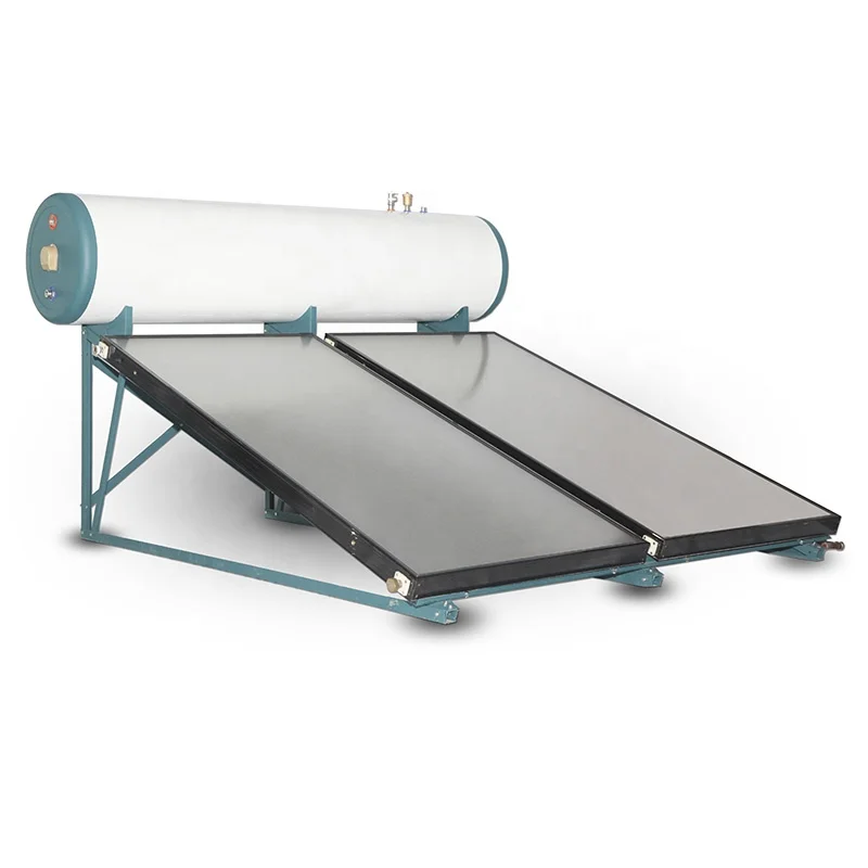 Side-by-side comparison of thermal collector plate vs. monocrystalline PV panel showing surface texture and frame design