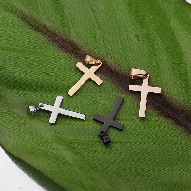 带瓜子扣的diy项链配件不锈钢十字吊坠饰品 Buy 不锈钢十字架吊坠魅力 十字架吊坠diy项链配饰 不锈钢十字架diy项链配饰product On Alibaba Com