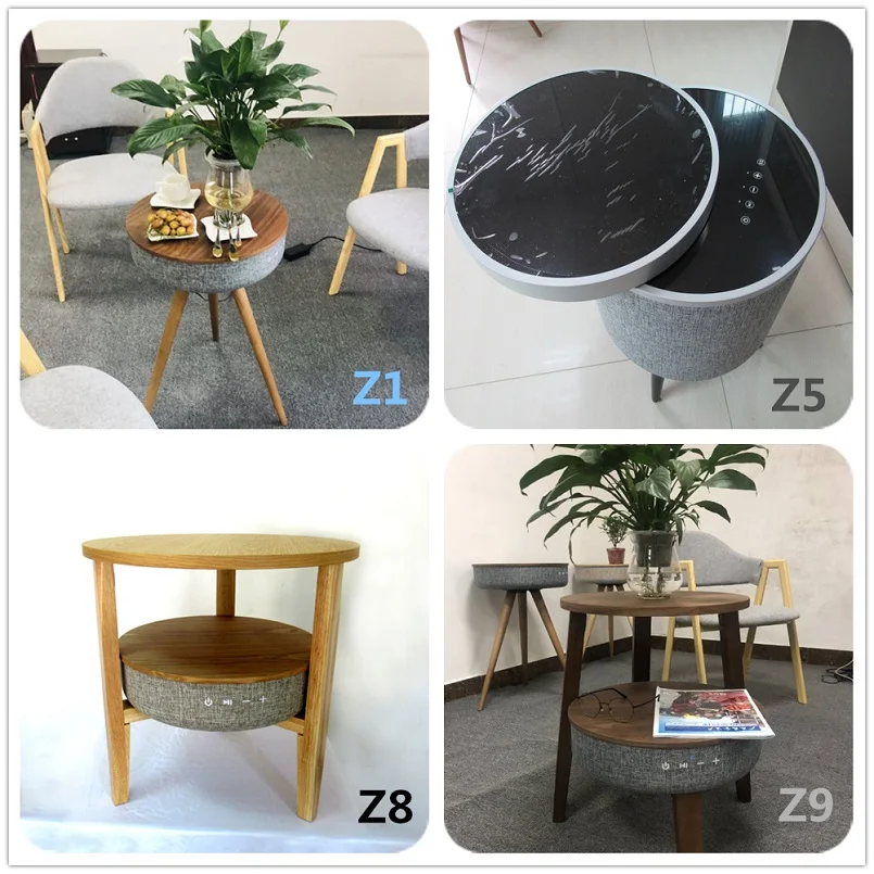 Fashionable Design smartmusic furniture With QI Wireless Charging Perfect For Living Room Patio Decorate Multiuse Table Speaker - ANKUX.COM