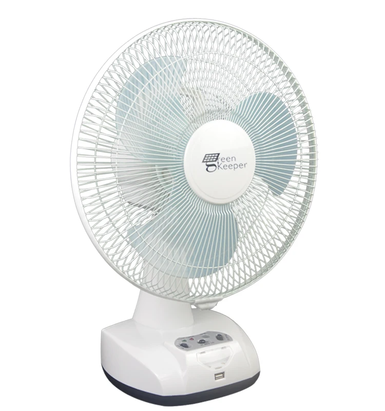 desk fan 12 inch rechargeable 12v dc table fan