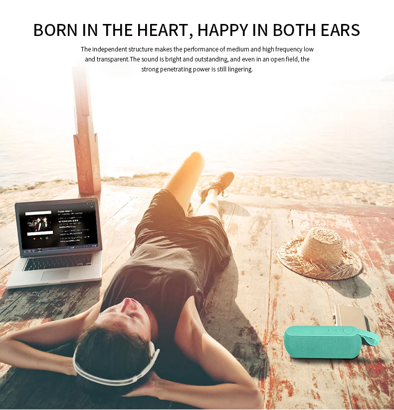 TWS Waterproof Speakers Bluetooth Wireless Home Theatre System Speakers Bluetooth with Radio - ANKUX.COM
