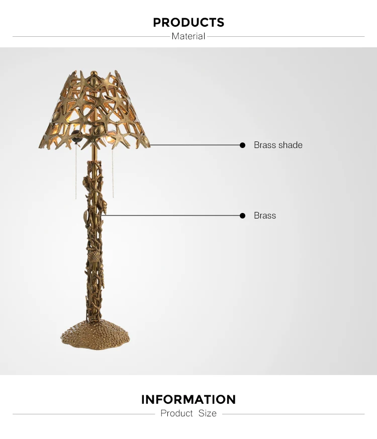 brass buffet lamp