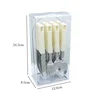 24Pcs Silverware Flatware Stainless Steel Travel Cutlery Set With PVC Box