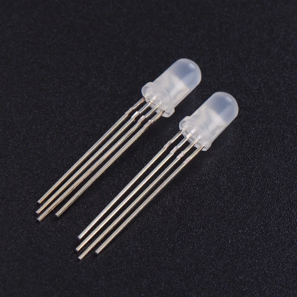 Ultra Bright 5Mm Round Led Diode Dip 4 Pins Rgb Color