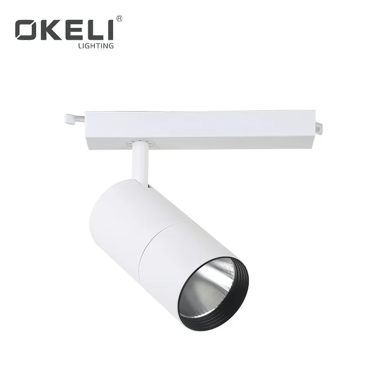 OKELI Hot Selling Easy to install home portable line track system aluminum IP20 cob magnetic led track lamp