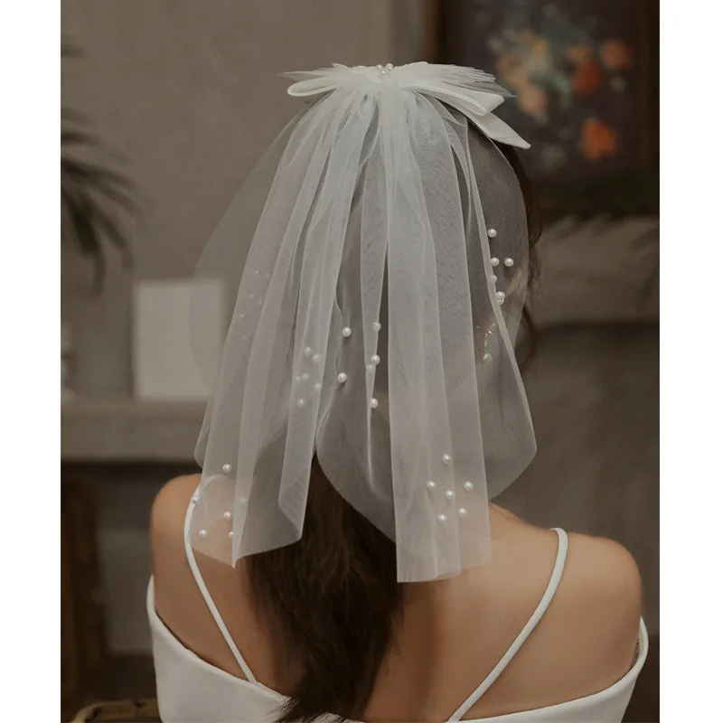 Suspender light wedding dress white fairy gas going out dress  new travel photography small bride wedding dress temperament
