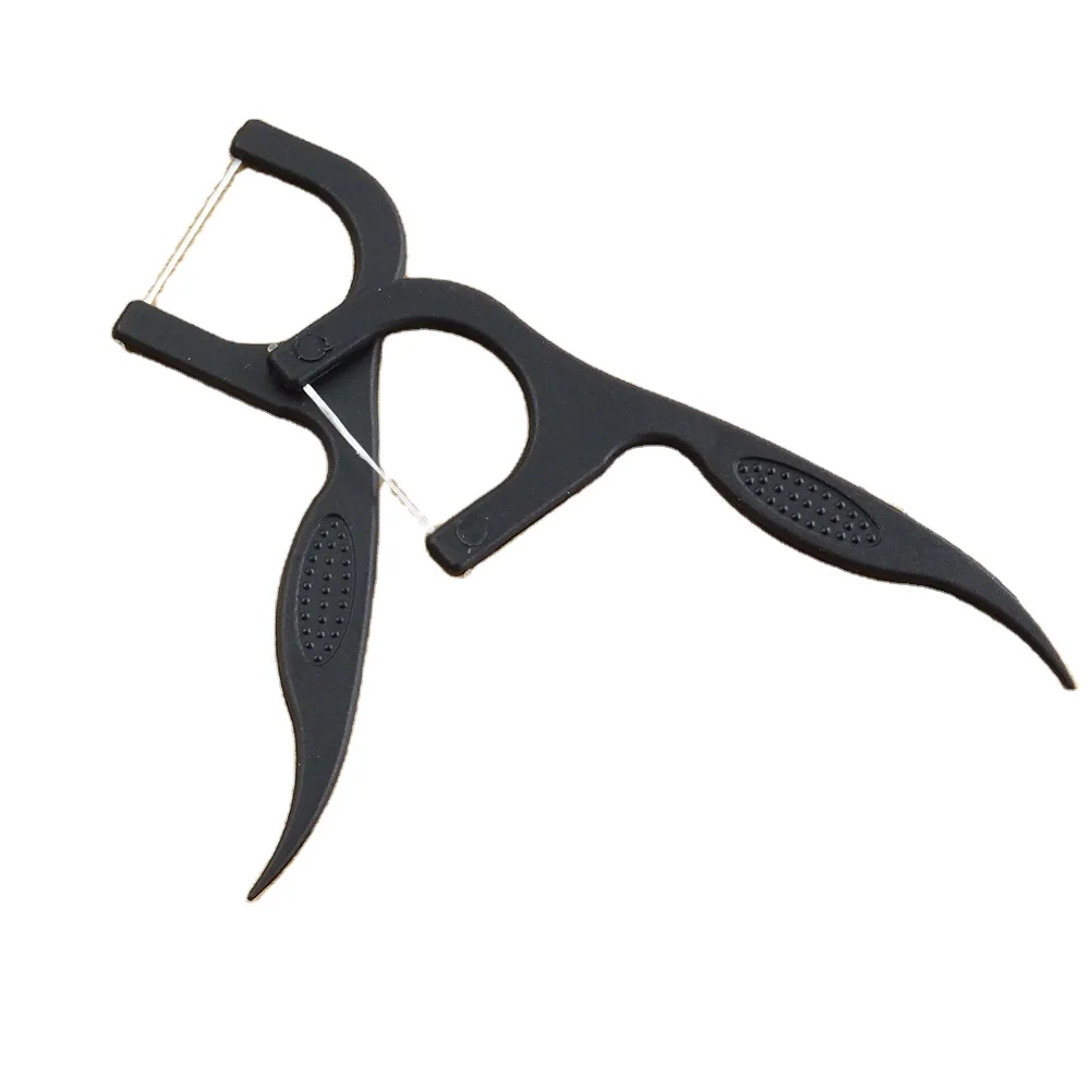 Ecofriendly Bamboo Charcoal Teeth Picks Dental Floss,Biodegradable Pla