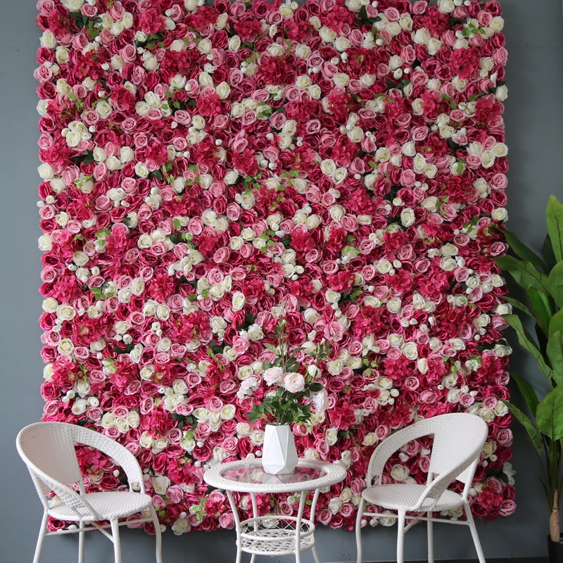 Wholesale Wedding Silk Flower Wall Flower New Style Decorative Backdrop
