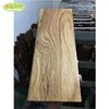 Customized solid oak wood brushed stair treads/ indoor use european oak slab brushed stair steps