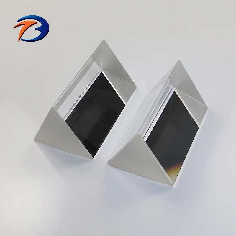Custom BK7 glass dispersion triangular equilateral prisms optical 60 degree quartz optic glass equilater prism