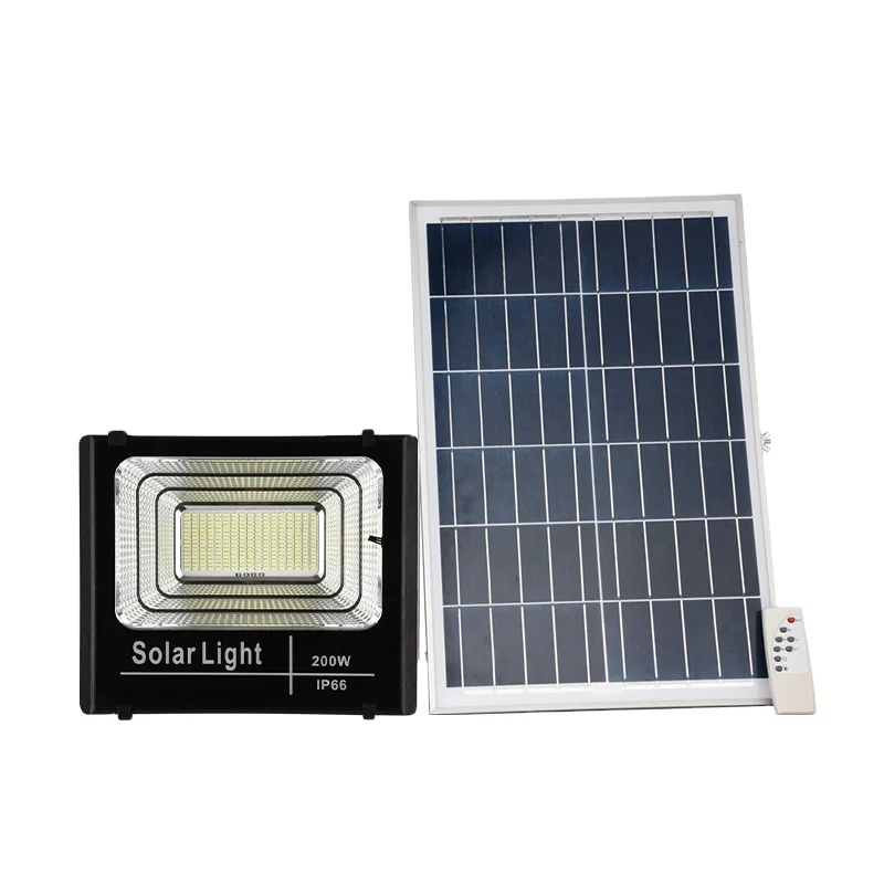 competitive price outdoor 200 watt best powered security induction solar floodlight led