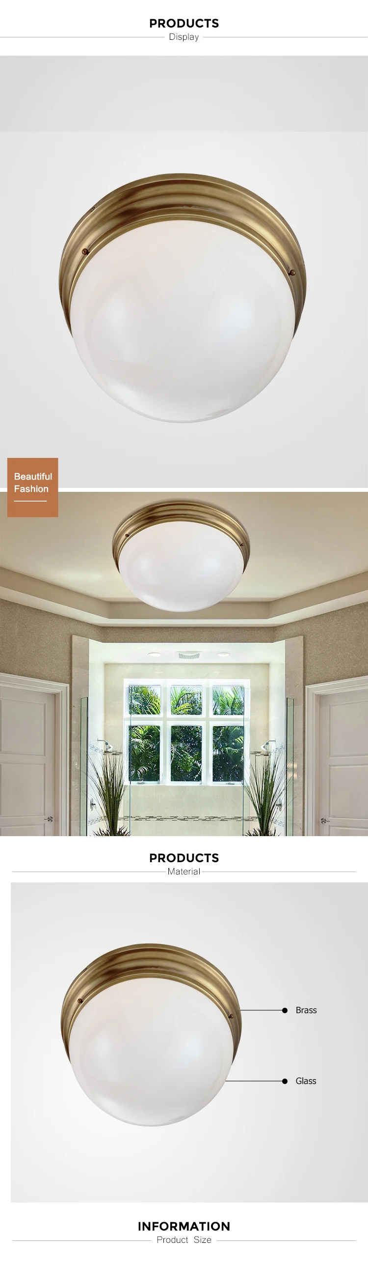 simple design kitchen ceiling light flush mount