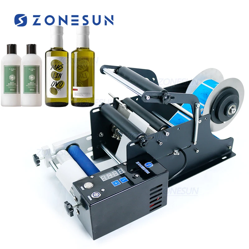 ZONESUN ZS-TB50SM - Efficient Small Round Bottle Labeling