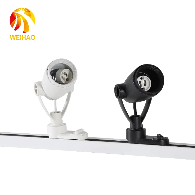 
Modern decorative clothing mall white black aluminum led protection eye exhibition spot indoor light 