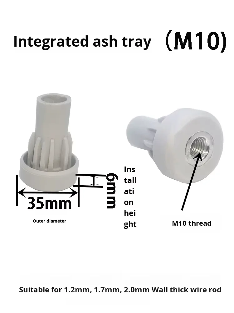 product d28 series all in one gray foot base m10 1000 series grade aluminum alloy lean pipeline rod foot cup wheel fixed parts-11