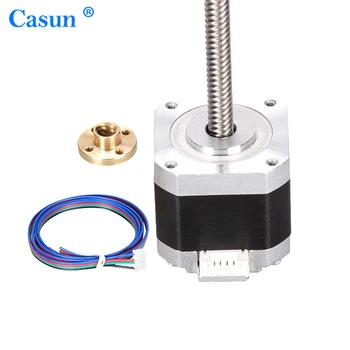Nema 17 Threaded Rod Stepper Motor 300mm Lead Screw Tr8x2 12 Volt 62oz ...