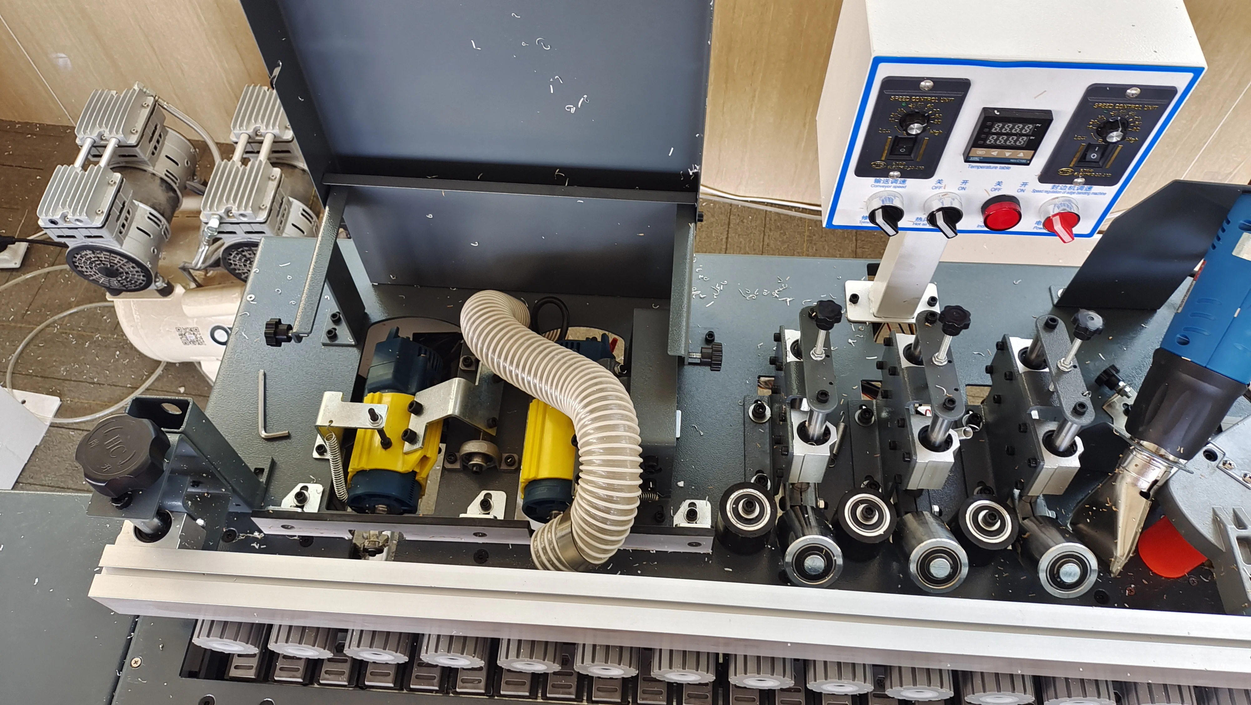 45 Degree Portable Wood Automatic Feeding Edge Banding Machine For Sale ...