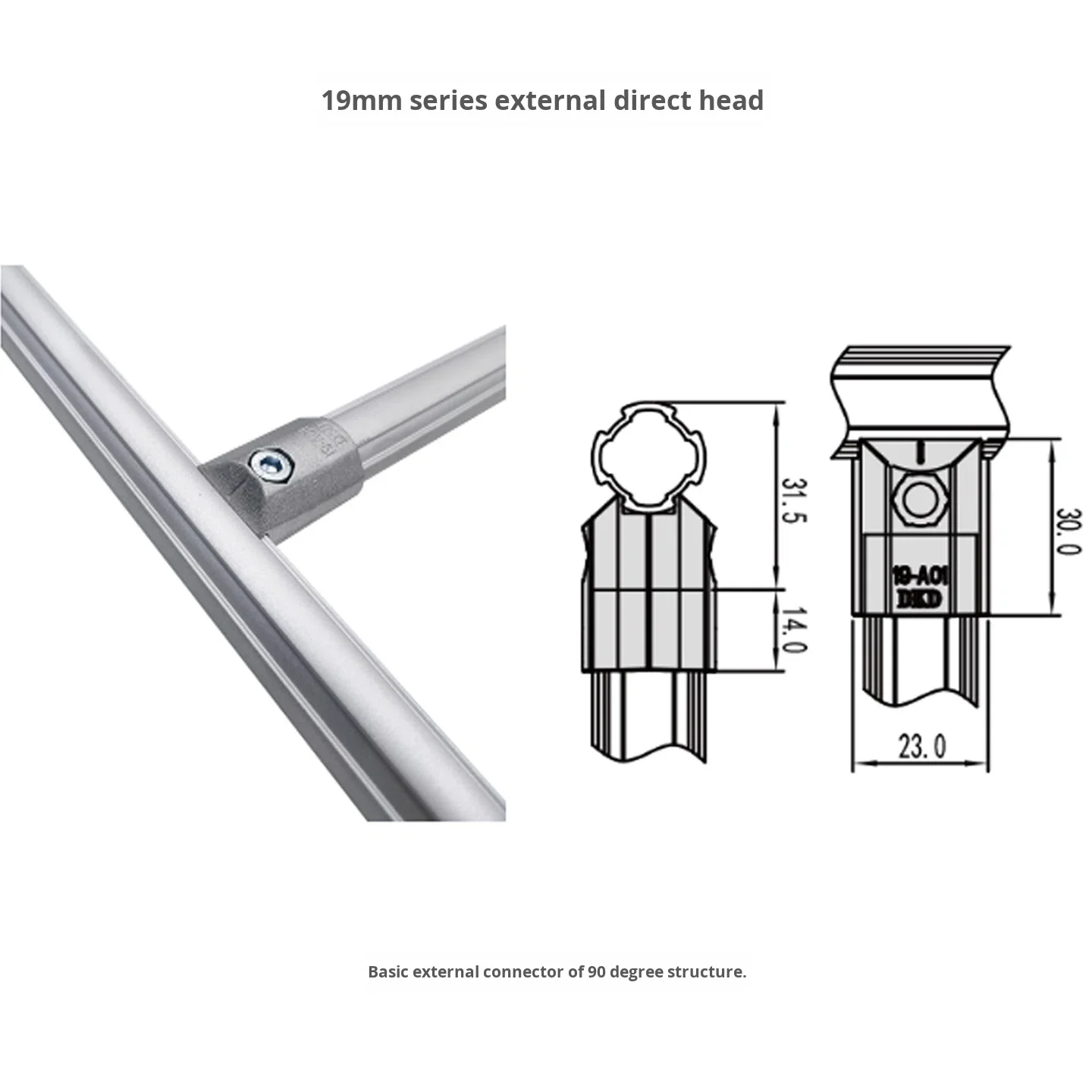 product 6000 series aluminum alloy lean tube fittings connectors joints anodized wire rod profiles-15