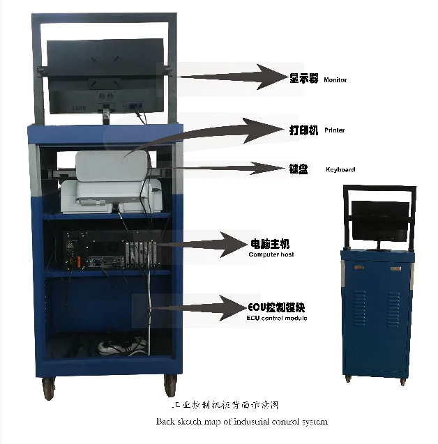 Brake Tester With 4000kg Roller Brake Tester With Axle Load