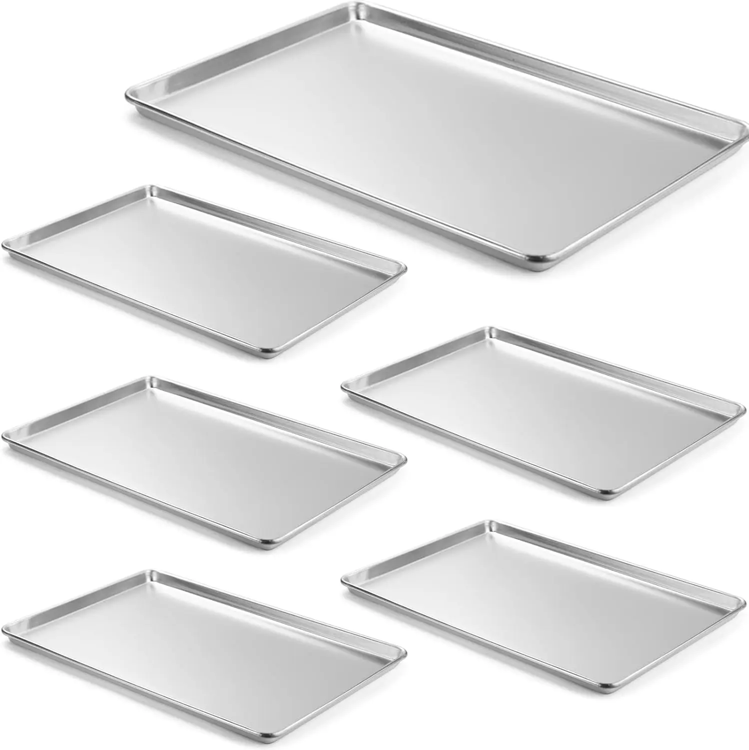 Nicole Fantini Disposable Aluminum Cookie Sheet – 17.75 X 12.75 X 1.25 Inch – Non-Stick Baking Tray With Lid