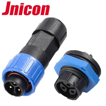 Jnicon M16 Push Locking Waterproof 12 Volt 3pin Electrical Plug Socket ...