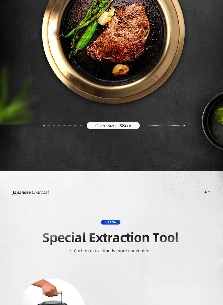 Gourmet Japanese Korean Charcoal Bbq Grill Smokeless Barbecue Yakiniku Indoor Commercial