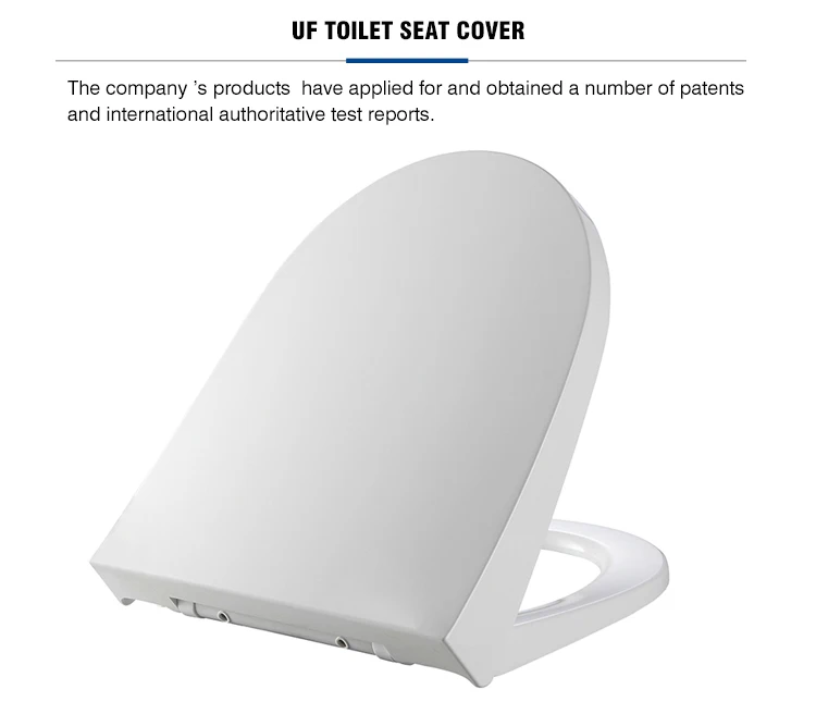 Hot selling sanitary ware toilet seat cover with white color and soft close