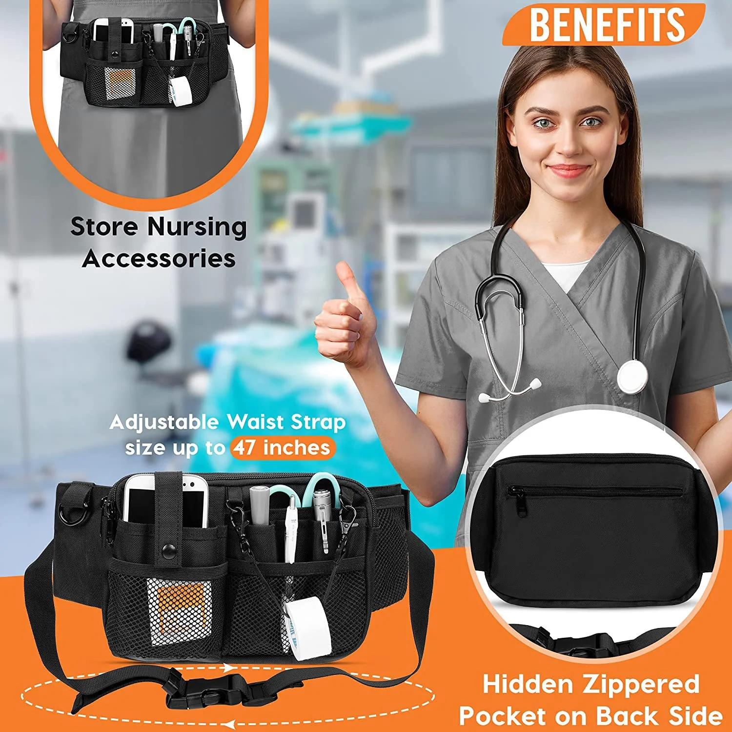 product hot cross border daily stylish nursing waist bag oxford fabric with durable letter pillow box patterns featuring logo belt-1