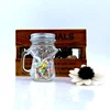 customize 450ml colored fox mason mugs 16oz animal shaped glass drinking jars with lids and straws for juice cocktail tea milk