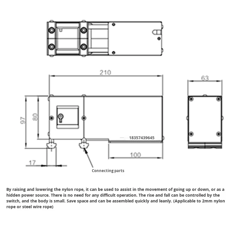 product electric winch cord version d28 third generation wire rod aluminum alloy grade 1000 series lean line rod accessories profile-14
