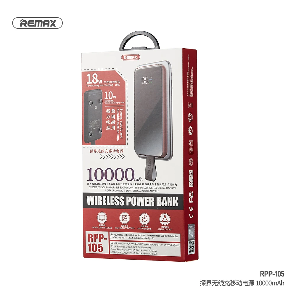 Remax 2020 Tangee Series Mobile Charger Portable Wireless Power Bank 10000mah - ANKUX.COM