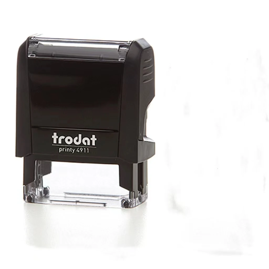 Ideal 50 Red Office Stock Self-Inking Rubber Stamp FIRST CLASS MAIL TRODAT 4911 