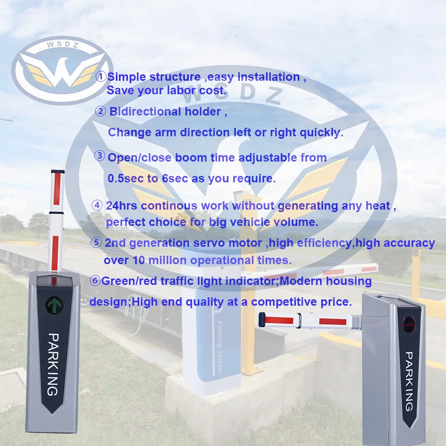 Intelligent Vehicle Barrier Gate,Servo Motor Auto Boom Gate