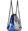Hot-sale travel women draw string backpack shining custom plain drawstring sequin backpack