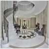 Beautiful Luxury Glass Spiral Staircase Curved Glass Railing Staircase