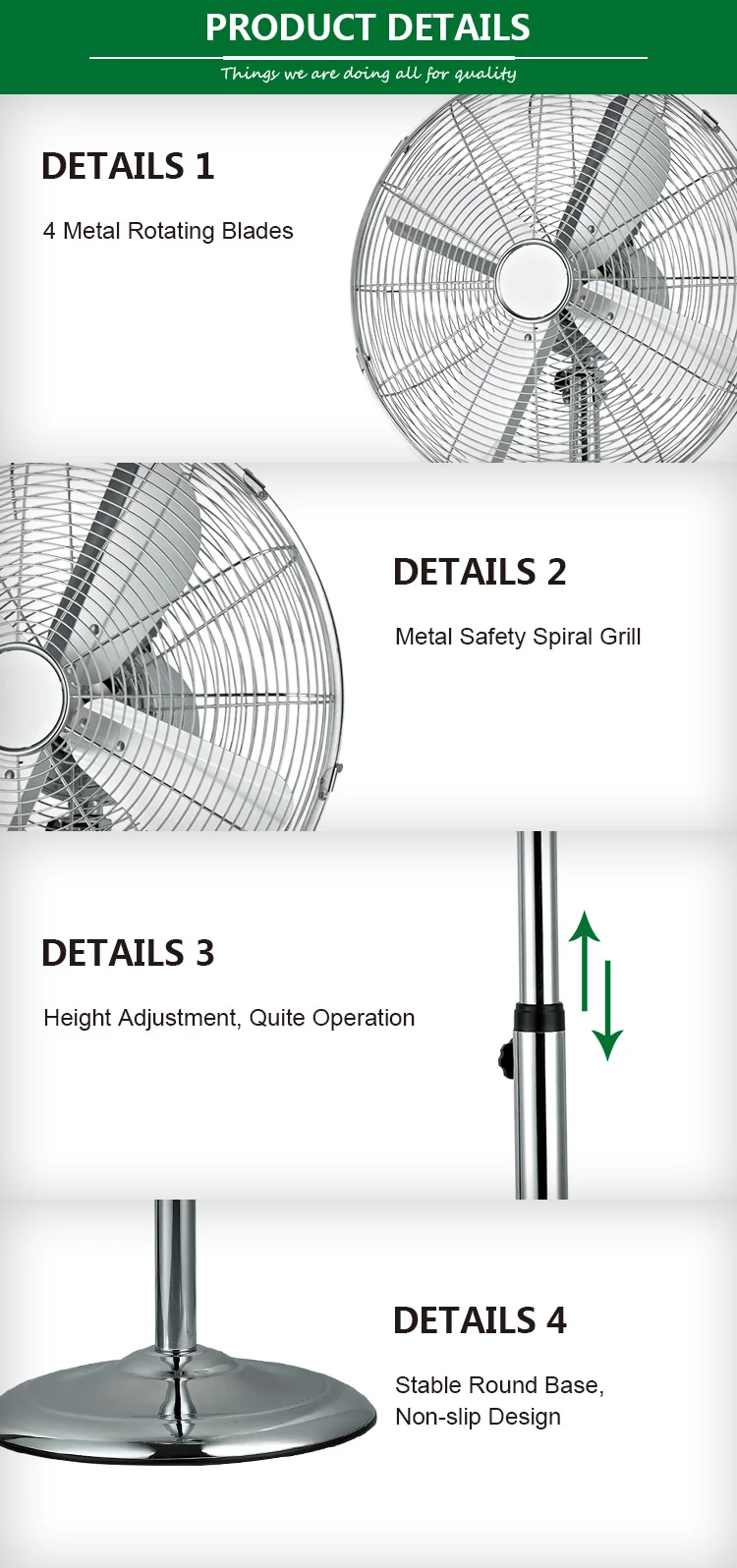 Industrial Stand Fan, 220, 50 - detail 14