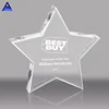 Wholesale crystal glass pentagram custom smiling face five-pointed star crystal glass trophy