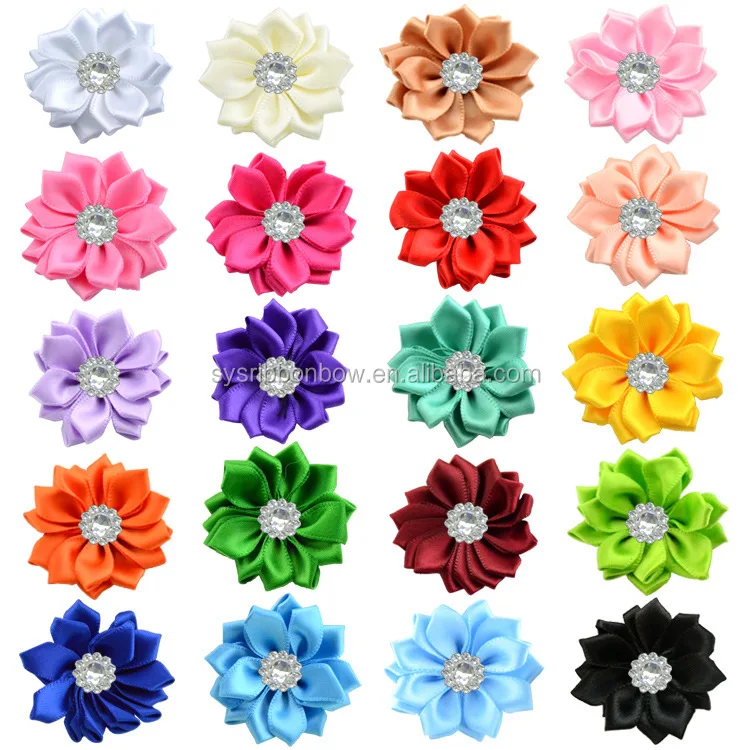 Carnation ribbon flower decorative for dress