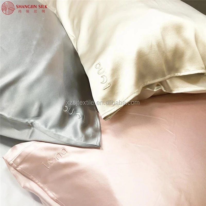 100 Organic Mulberry Silk Plain Dyed 25 Momme Pillowcases Oeko