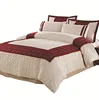 Wine polyester microfiber wholesale printed home dubai comforter sets king size