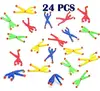 24pk Sticky Action Figure Rolling Men Window Crawlers Wall Climbers