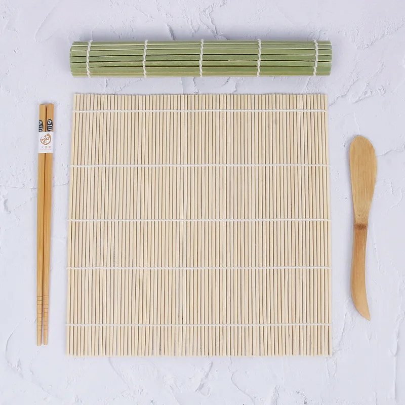 High quality Healthy Handmade Bamboo Sushi Tool Sushi Mat With Fancy Bag Professional Maker Sushi Kit