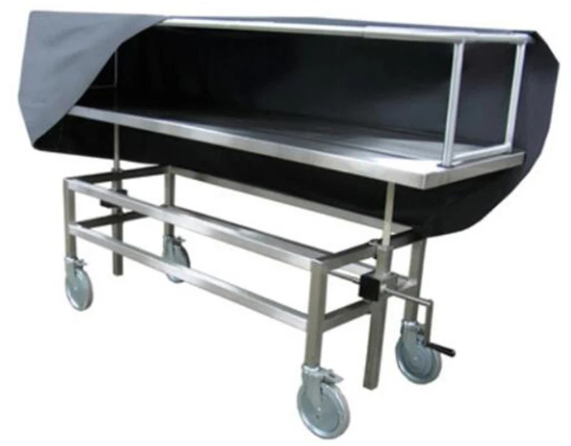 Medical Hospital Funeral Equipment Room Corpse Cart With Cover