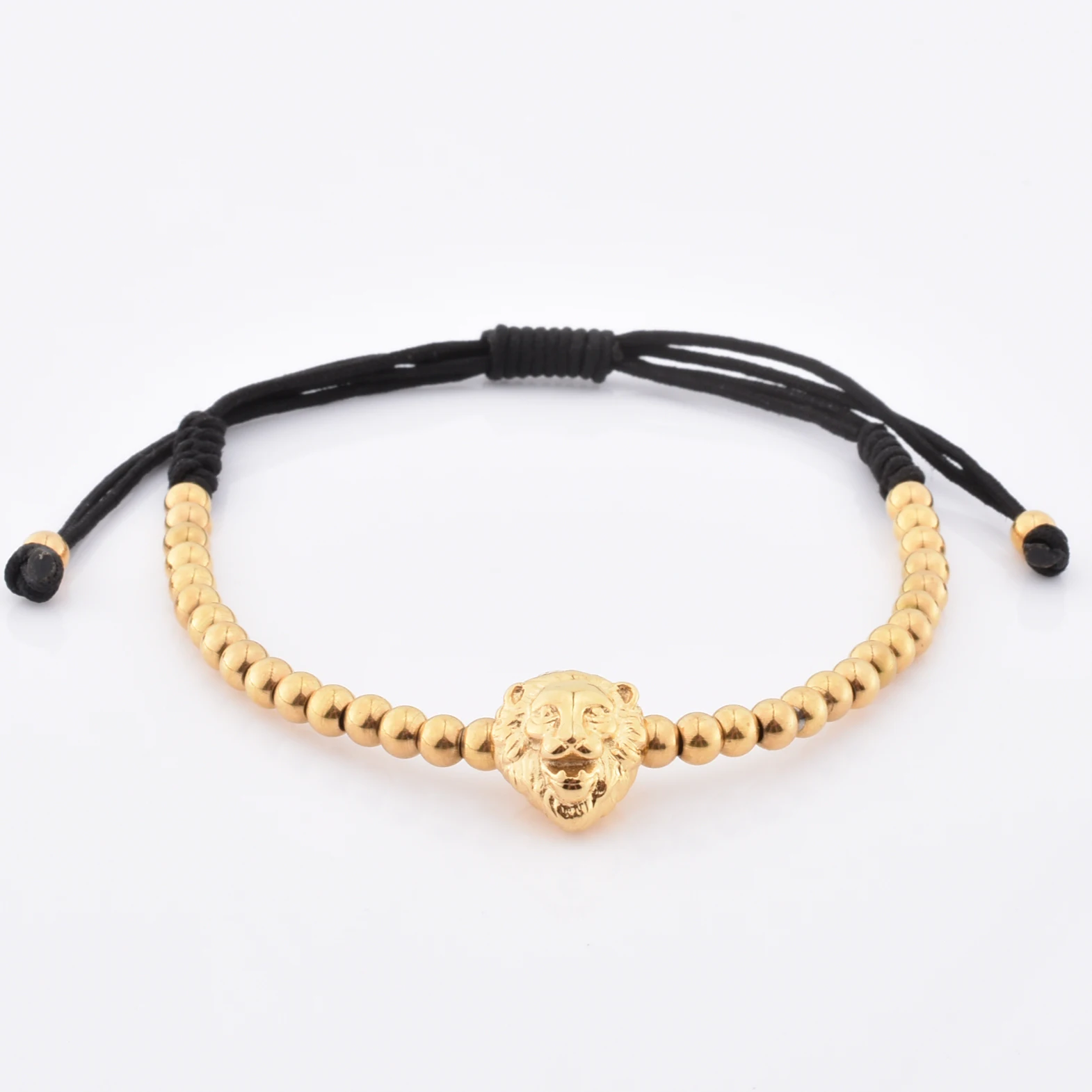 Wholesale Custom Fashion Stainless Steel Spacer Faceted Sodalite Bead Bracelet