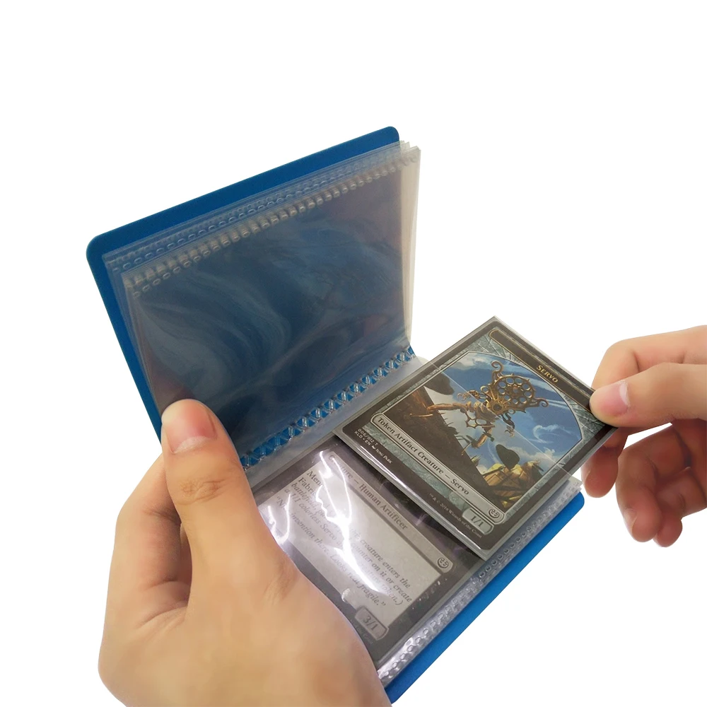 1 pocket trading card binder Custom One Pocket Photo Album Card Binder Inner Pages Plastic Photo Sleeves