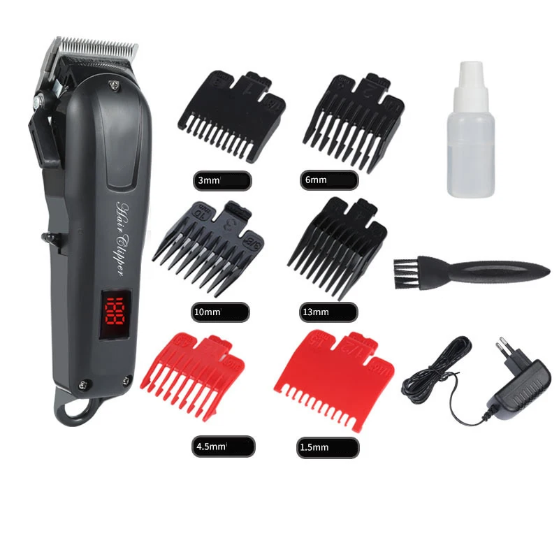 Made in China Hair Clippers Barber cortadora de pelo LCD Hair Cutting Machine professional Hair trimmer clippers for men