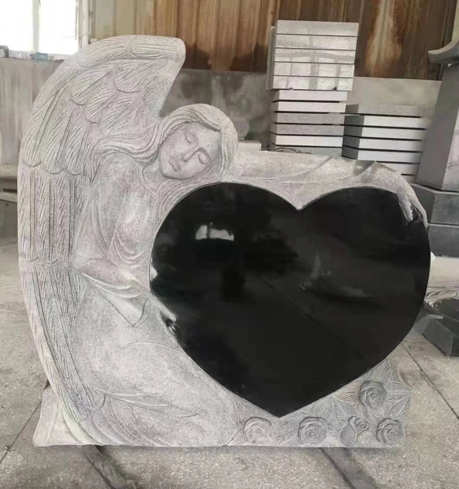 Granite Headstone Tombstone Professional Engraving Angel Oem Style ...