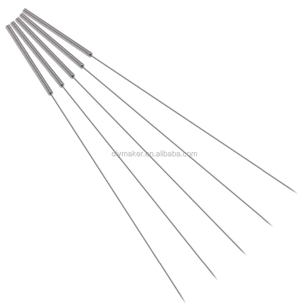 5pcs/lot Cleaning Needle Stainless Steel Nozzle Cleaning Needle 0.4mm